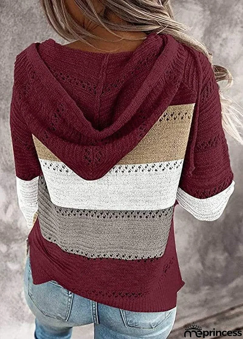 Boho Patchwork Pullover Sweater