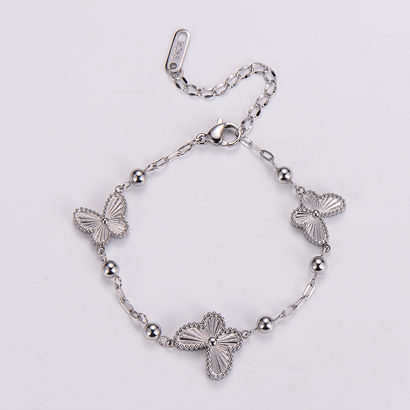 Aml Stainless Steel Three-Dimensional Butterfly Bracelet For Women Versatile Beautiful Fashionable Exquisite Jewelry Gift Bracelet For Girlfriend