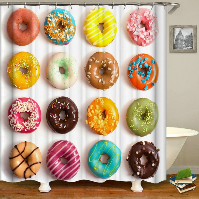 

Shower Curtain – Girl Pink Donuts-180*180cm, 501 Original