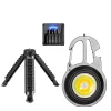 Led Keychain Flashlight, 800 Lumens COB Keychain Flashlight with Screwdriver, USB Rechargeable Flashligh Portable Outdoor Work Light for Camping Emergency