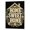 DIY Pearl Painting Love House for Home Wall Decor with Frame(30x40cm)