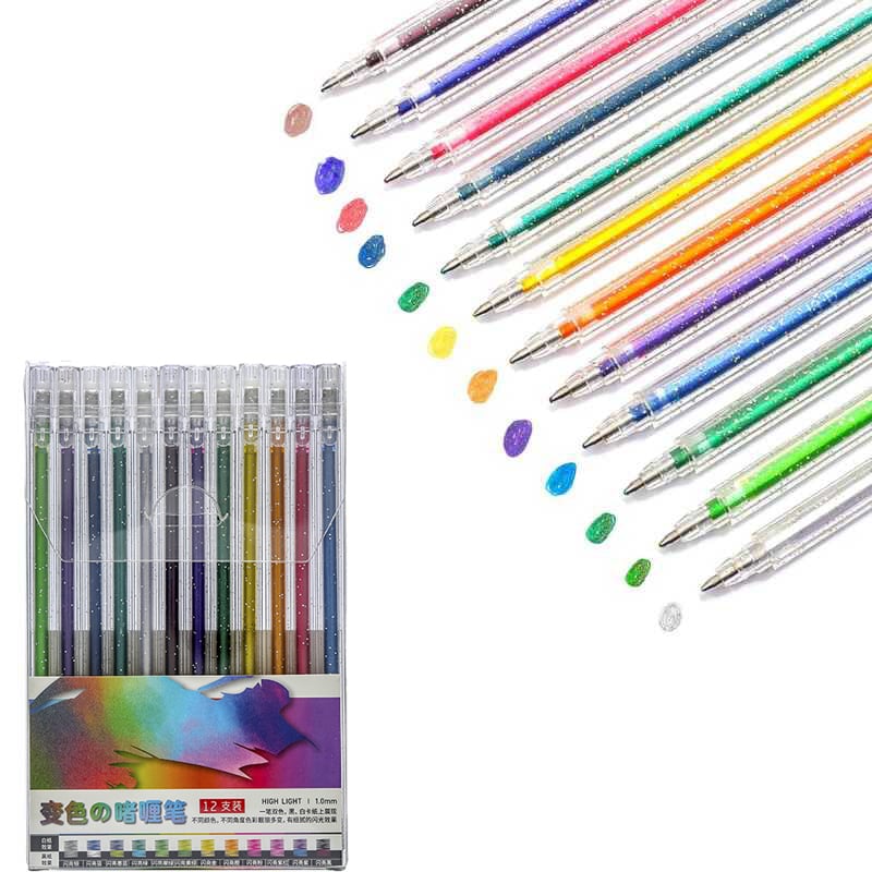  Yutdiery Topsnova Pens,Topsnova Glitter Pens,3D Jelly
