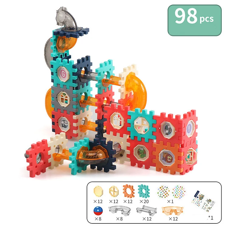 Boys and girls' toys versatile ball pipes building blocks manual DIY assembly