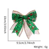 Festive Christmas Tree Gift Decor Double Layers Bowknot 