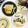 8Pcs/set Diamond Painting Bee Coaster Cup Cushion Home Decor