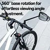 for 15-22mm Handlebars ABS Rearview Mirror EBike & Commuter for Road Safety