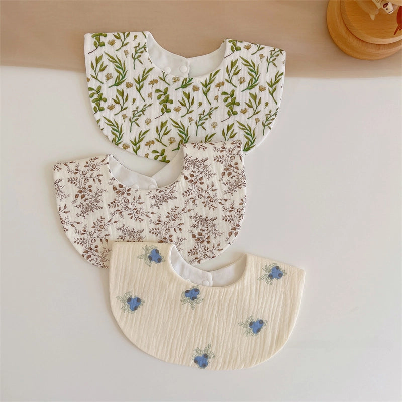 Baby's Pure Cotton Gauze Bib Baby Bib Newborn Bib Absorbent Waterproof Spitting Milk Super Soft Scarf Autumn And Winter