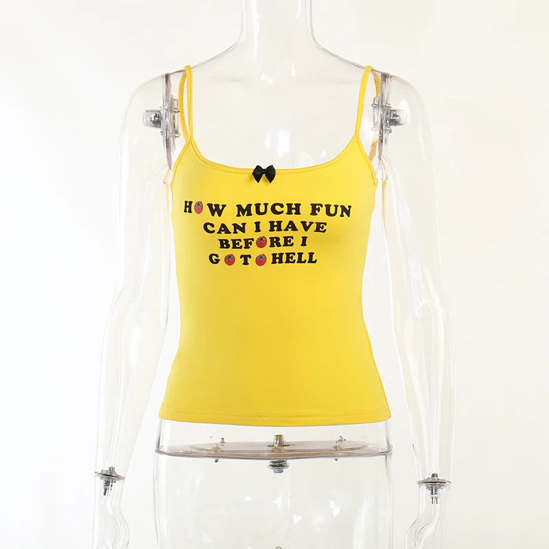 Churchf Spring 2024 New Fashion Babes Casual Blouse Knitted Sling Belt Short Umbilly Inside Vest Direct Sales