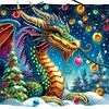 Diamond Painting-DIY Crystal Rhinestone Neon Dragon
