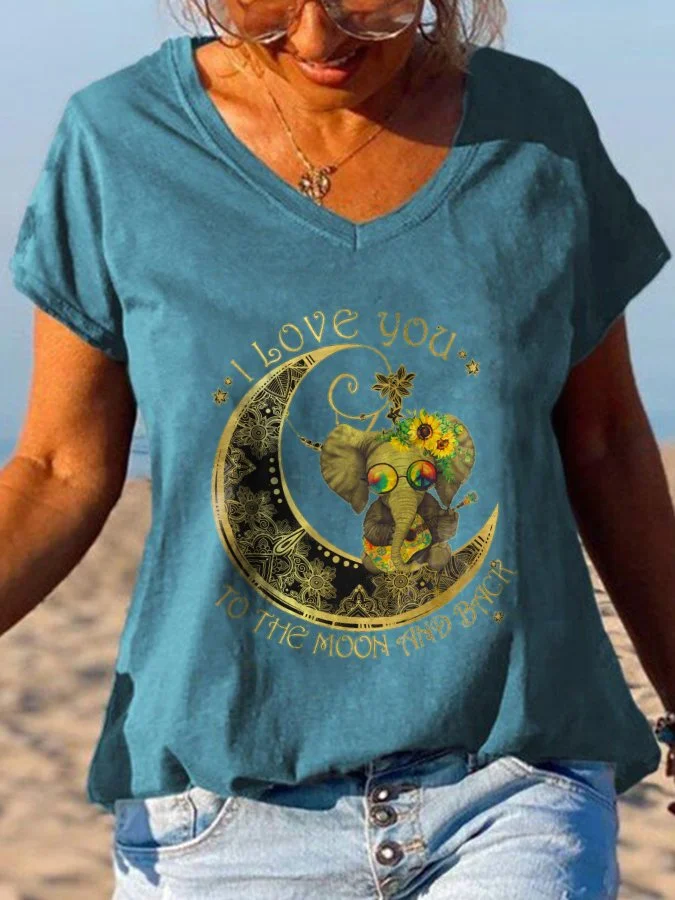 Vintage Print Short Sleeve T-Shirt