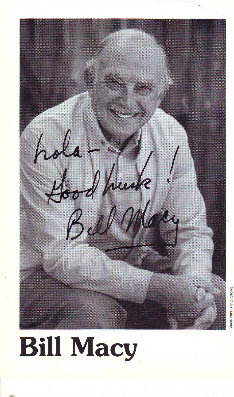 Bill Macy (10x15cm) Original Autographed Photo Poster painting