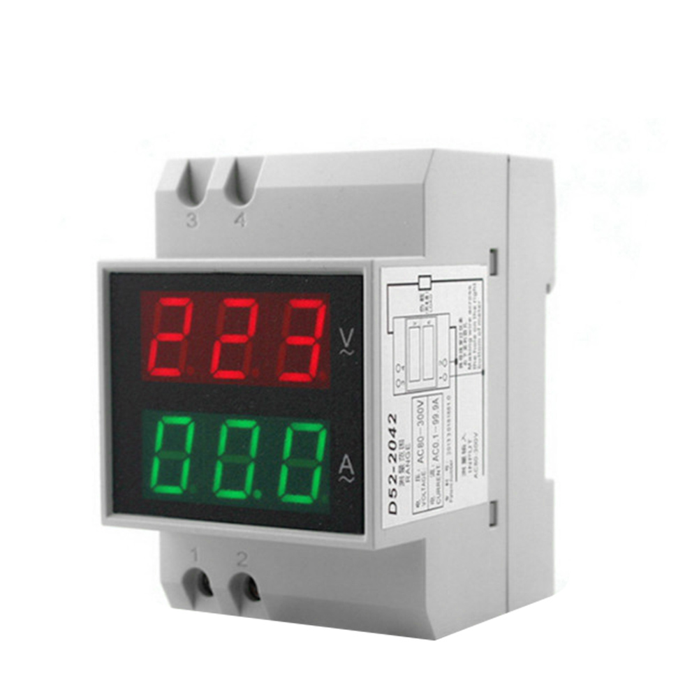 

Digital Voltage Current Meter LED Active Power Factor Din Rail Energy Meter, Ac200-450v 100a, 501 Original