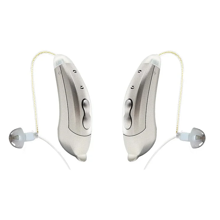 Behind Ear Hearing Aid : Invisible Bluetooth Hearing Aids With App Control