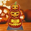 DIY Diamond Painting Wooden Desk Tabletop Ornament Kit (Halloween Pumpkin)