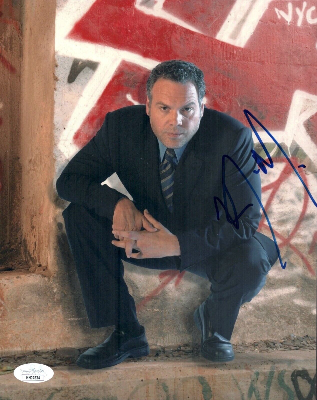 VINCENT D'ONOFRIO Signed LAW & ORDER CI 8x10 Photo Poster painting Autograph JSA COA