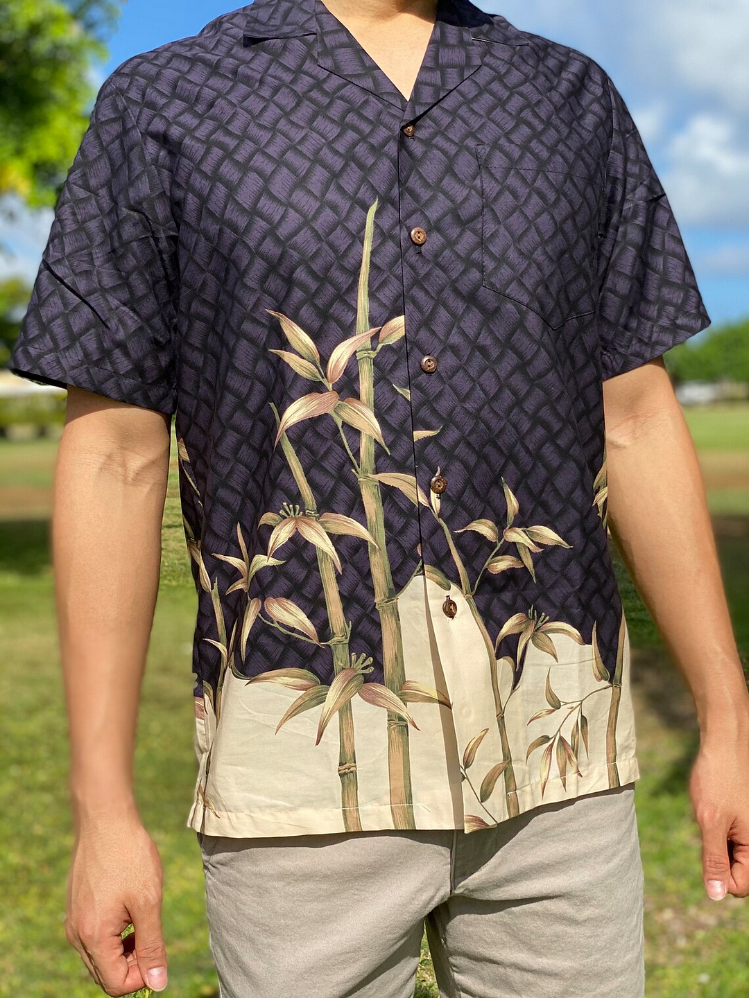 Bamboo Hawaiian Aloha Shirt