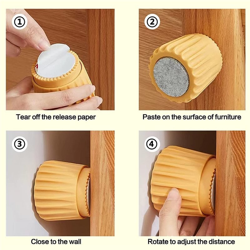 New Adjustable Headboard Stoppers Selfadhesive Threaded Headboard