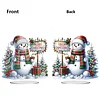 2D Flat Christmas Print DIY Diamond Painting Desktop Ornaments Kit Table Decor
