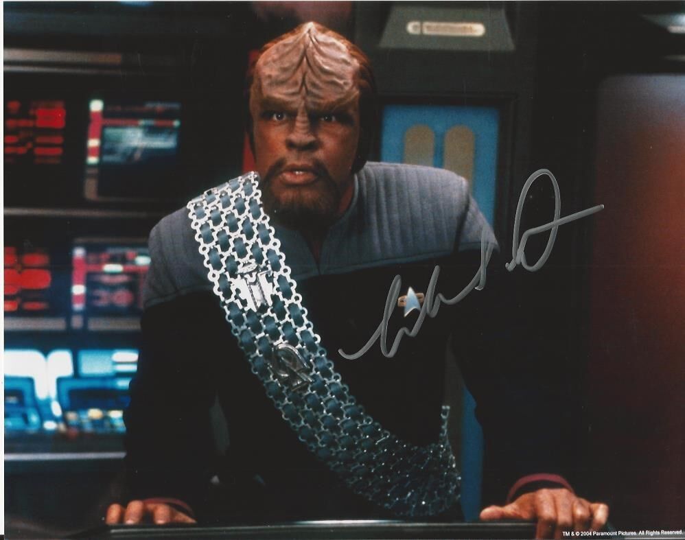 Michael Dorn - Star Trek First Contact signed Photo Poster painting