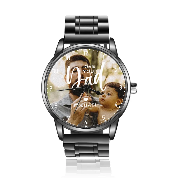 Personalized Photo Watch Custom Names Mechanical Watch Gifts for Him
