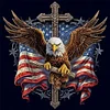 American Eagle Cross-11CT Stamped Cross Stitch 40*40cm