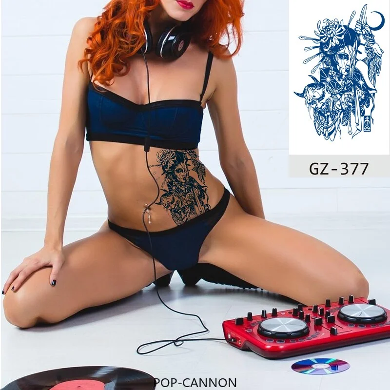 Temporary Tattoos Stickers Dragon Lion Monkey King Juice Ink Lasting Natural Men Womens Arm Body Chest Realistic Art Fake Tatoo