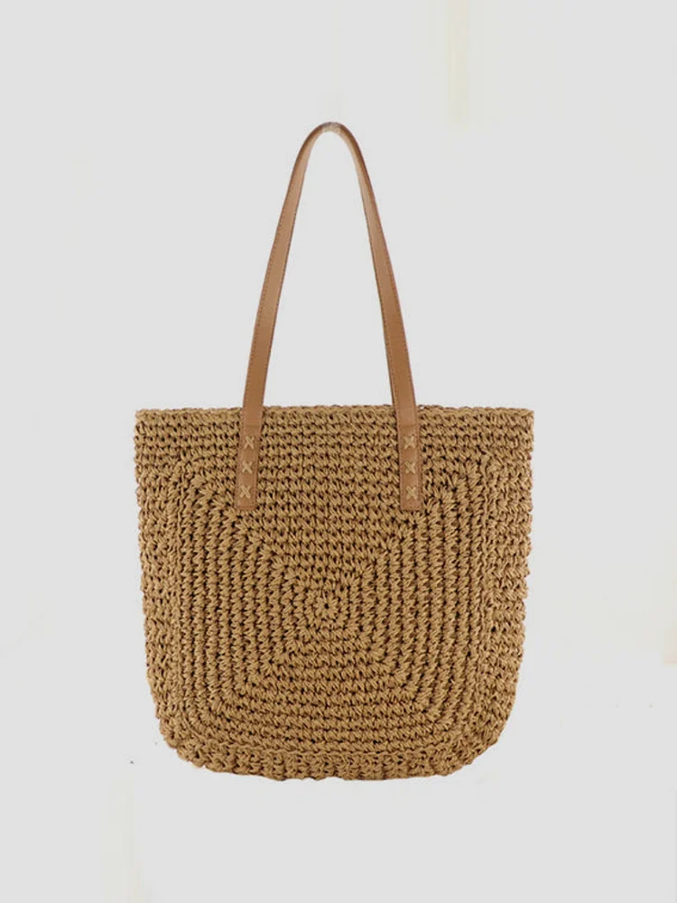 Vacation Straw Beach Bag