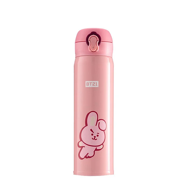 BT21 Cute Pink Thermos Cup