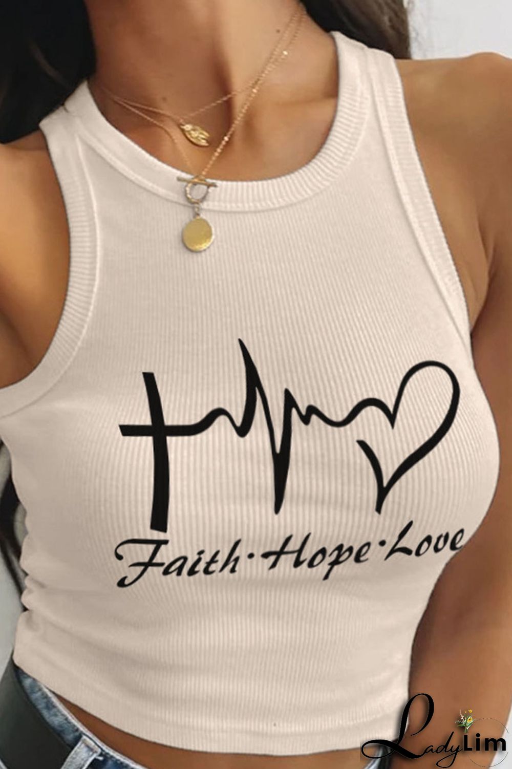 White Sexy Print Patchwork O Neck Tops