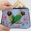 DIY Parrot Special Shape Diamond Painting Wristlet Wallet Women Clutch Mosaic Bag