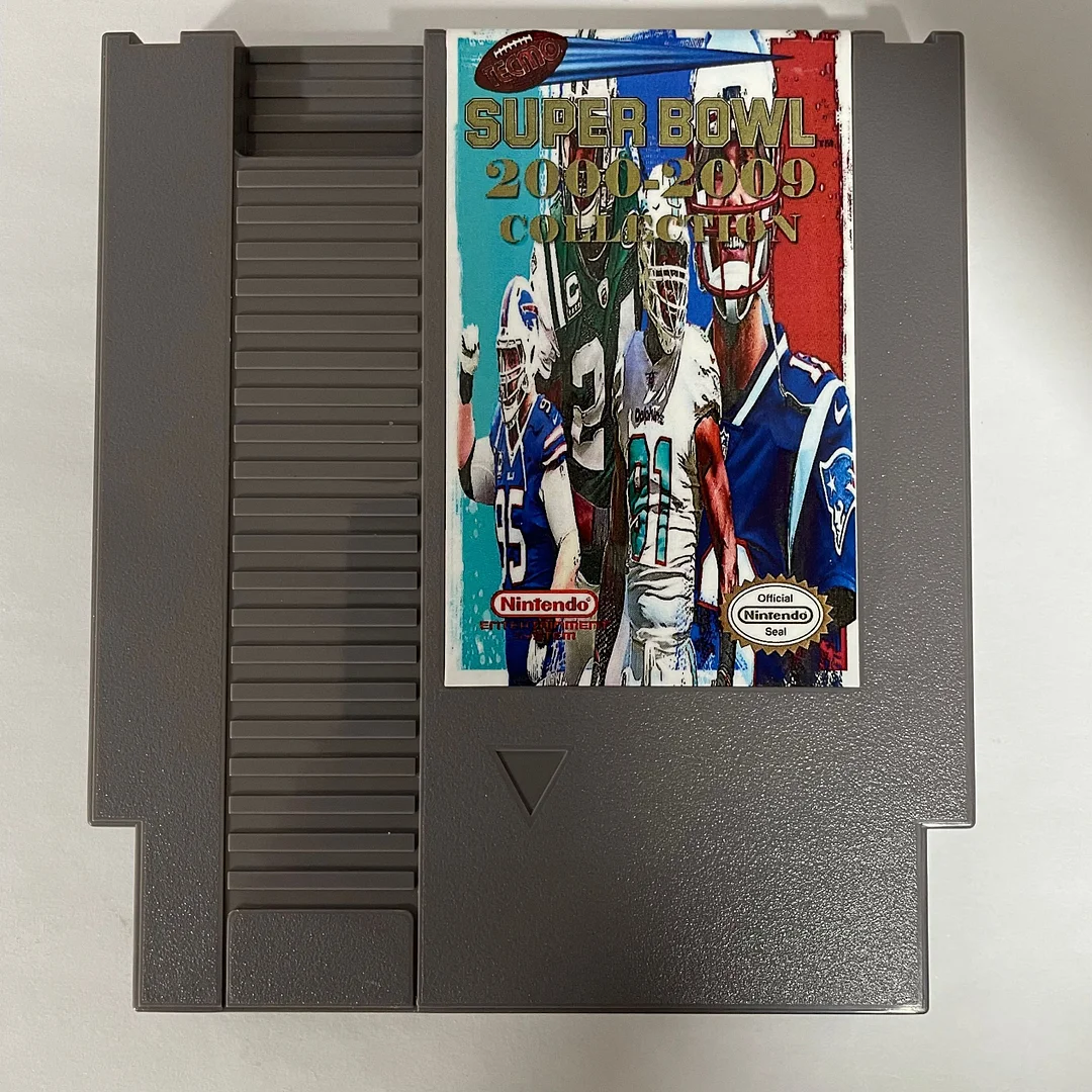 Tecmo Super Bowl 2000-2009 Collection NES For Nintendo Entertainment System Console - 8 Bit Game Cartridge