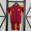 2025-2026 KIDS AS Roma Home Football Shirt 1:1 Thai Quality