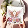 6PCS DIY Diamond Art Greeting Cards Flower Wings Congratulations Cards & Gifts