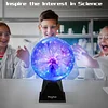Plasma Ball: 6 Inch Plasma Globe Touch & Sound Sensitive Plasma Ball Lamp Electric Ball Lightning Toys for Kids, Parties, Home, Prop, Decoration, Christmas Gifts