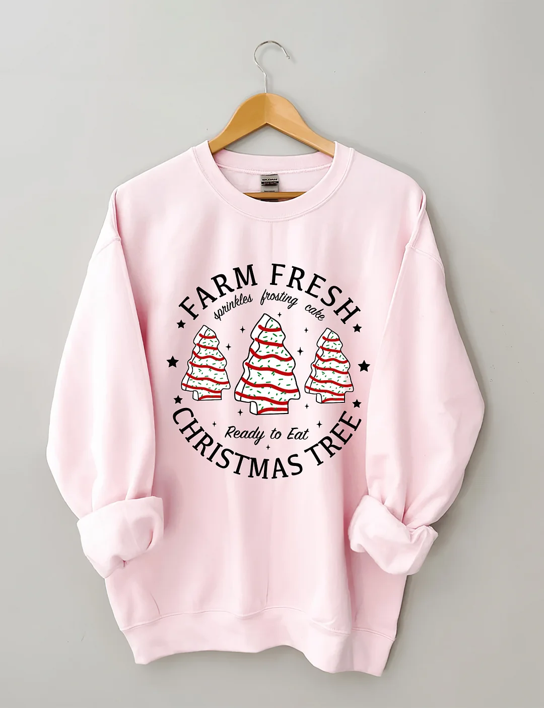 Farm Fresh Christmas Tree Cakes Sweatshirt