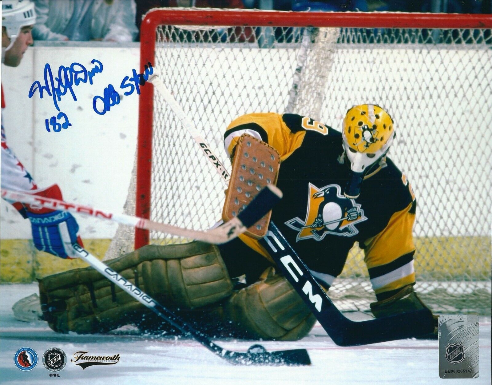 Autographed 8x10 MICHEL DION 82 AS