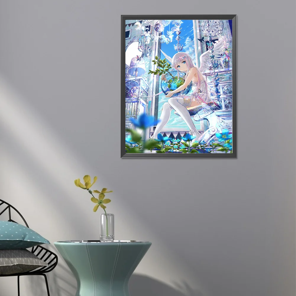 Full Round Diamond Painting 40*50cm - Girl Angel