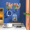6pcs/set DIY Special-shaped Diamond Painting Wall-mounted Key Hook Kit (Chicken)