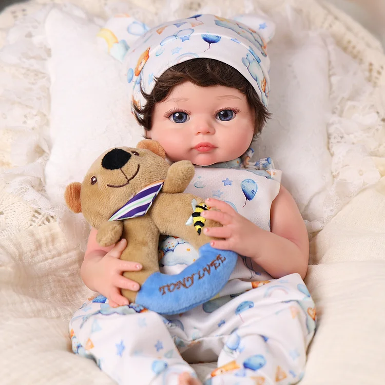 Babeside Lilah 12" Realistic Silicone Quiet Baby Newborn Best Girl for Kids
