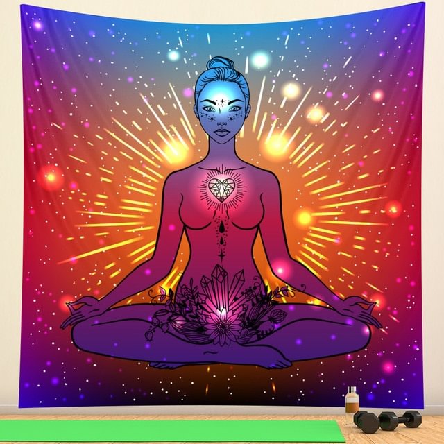 【Limited Stock Sale】Tapestry - Indian mandala meditation Tarot