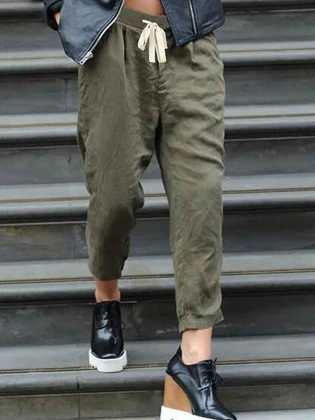 Cotton-Blend Pants