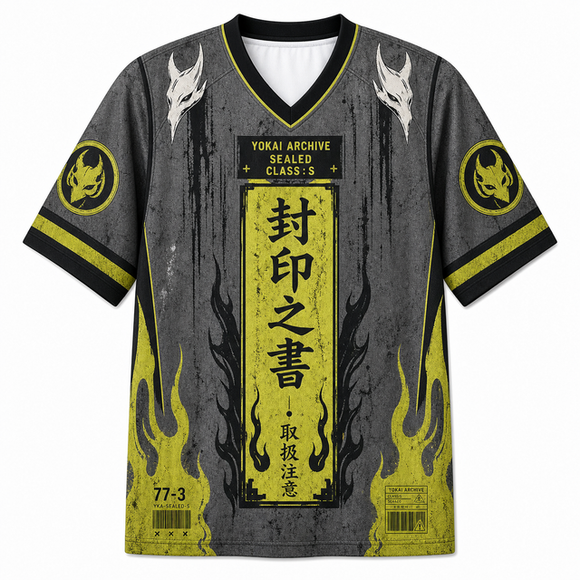 Seal Script Mesh Jersey