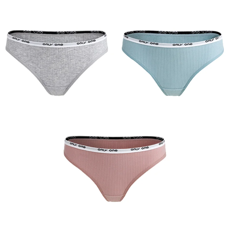 Billionm pcs/lot Cotton G-string Women Thongs S-4XL Sexy Panties Underpants Letter Femme Underwear Thong Design Pantys Lingerie