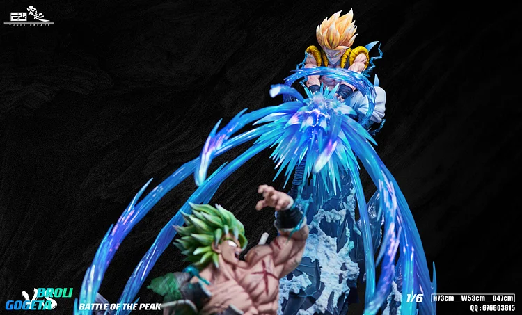 Dragon Ball Gogeta VS Broly Statue With Led Base Painted Model Collection  DBZ