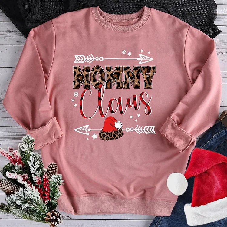 Christmas Mommy Claus Sweatshirt-07687-Annaletters