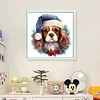 Christmas Dog-11CT Stamped Cross Stitch 40*40cm/15.75*15.75in