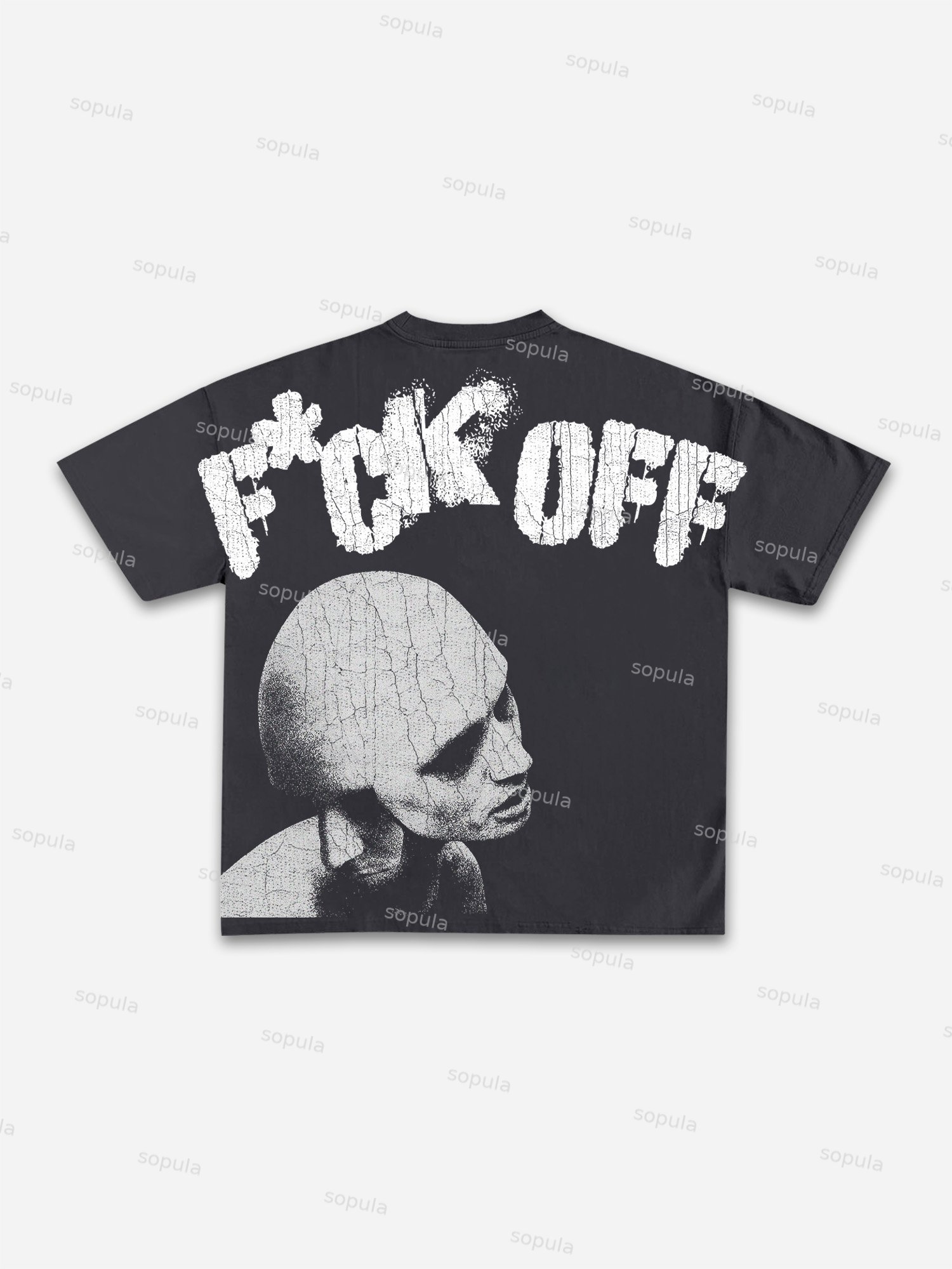 F*ck Off Portrait Graphic Cotton T-shirt - Sopula｜Premium Graphic Tees & Graphic Clothing