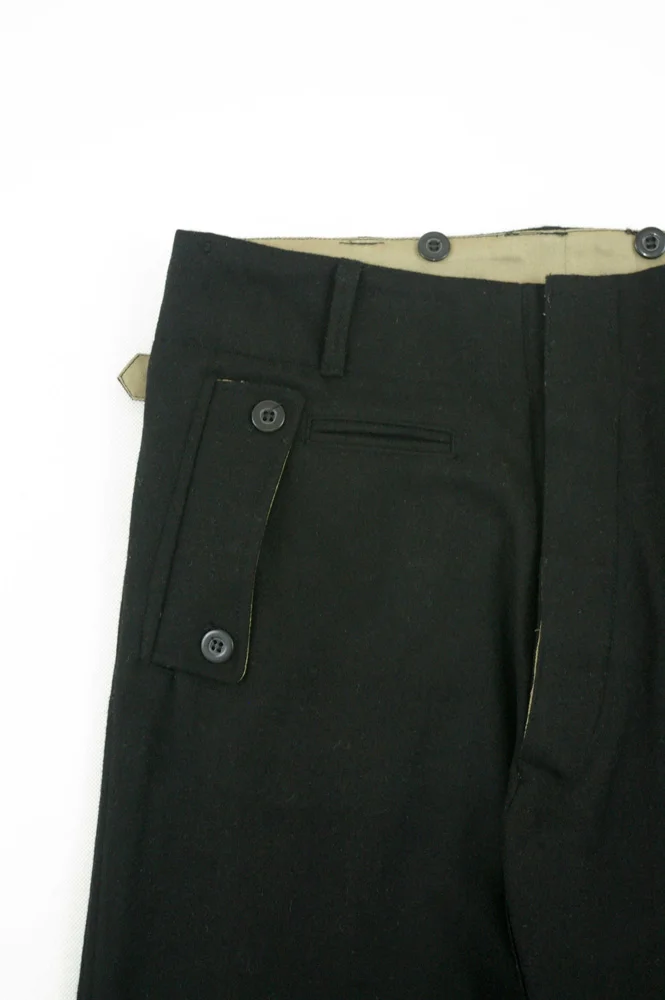   Elite German Panzer Black Wool Trousers German-Uniform