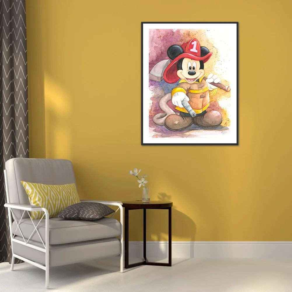 Diamond Painting - Full Round Drill - Cartoon Mouse(30*40cm)