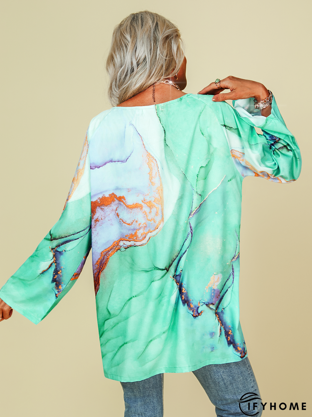 Long Sleeve Boho Tunic Top | IFYHOME